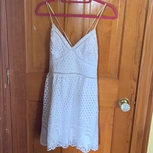 White lace dress